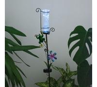 Lampada da esterno a LED a luce solare da giardino spina da giardino mini-vaso con decorazione a spiga Eglo 48709