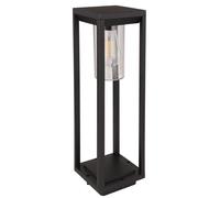 Lampada da esterno a LED, lampada da terra, lampada da giardino, dimmerabile, nera, in alluminio, H 50 cm