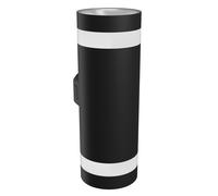 Lampada Da Esterno A LED Torre Rotonda Nera 18W 2000lm CCT Bianco Caldo-Freddo