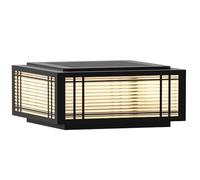 Lampada da Esterno a palo Solare, Lampada da Colonna in Vetro Opaco, Impermeabile, per Esterni, Lanterna E27, Lampada da soffitto, Illuminazione da Paesaggio, Decorazione per Portico, Lampad