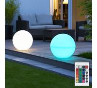 Lampada Da Esterno A Sfera RGB LED Con Telecomando Dimmabile Cavo 5M 2X [EEK: Nicht bewertet]