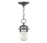 Lampada Da Esterno A Sospensione Lampada Da Soffitto ALU Vetro Ematite Veranda [EEK: Nicht bewertet]
