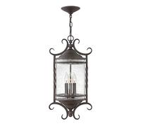Lampada da esterno a sospensione lampada da soffitto plafoniera classica resistente alle intemperie nera