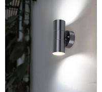 Lampada Da Esterno Applique Faretto Esterno IP44 Su E Giù Attacco GU10 [EEK: Non valutato]