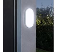 lampada da esterno applique ovale a led plafoniera per muro parete ip65 18w