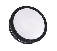 Lampada Da Esterno Con Numero Civico LED IP54 Ø 26 Cm Nero Bianco Rotonda [EEK: F]