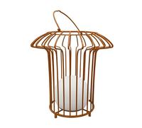 Lampada LED da tavolo ricaricabile Dyberg Larsen Cesto, terracotta, metallo Dyberg Larsen