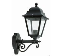 Lampada Da Esterno Elegante Nera Rustica In Alluminio IP44 E27 RENITA