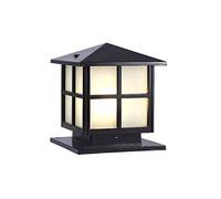 Lampada da Esterno Impermeabile IP65 Paletto da Parete Lampada da Colonna Area da Giardino Pilastro Quadrato Luce Antipioggia all'aperto Villa Giardino Parchi Garage Portico Lanterna in Alluminio