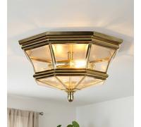 Lampada Da Esterno In Ottone E Vetro IP44 Vintage Per Casa Balcone Ingresso