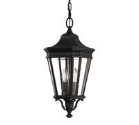 Lampada da esterno lampada a sospensione catena lanterna ALU vetro D 22,9 cm 2 fiamme nero