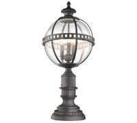 Elstead Lighting Halleron lampada da terra per esterni 3x40 W grigio-marrone KL-HALLERON-3M