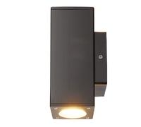 Lampada da esterno, lampada da parete, lampada da facciata, Up Down, antracite, acciaio inossidabile, H 18,6 cm