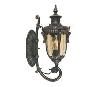 Lampada da esterno lampada da parete lanterna metallo vetro bronzo H 43 cm antico IP44 lampada da giardino