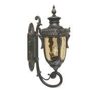 Lampada da esterno lampada da parete lanterna metallo vetro bronzo H 52,5 cm Lampada da giardino antica