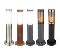 Lampada da esterno lampada da terra lampada da giardino con piedistallo in acciaio inox lampada da terra per terrazzo esterno, IP44, acciaio inox 1x LED 7W 630LM 2200K, DxH 7,6x45 cm Schwarz