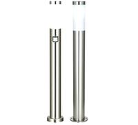 2x Lampada Led Da Esterno Globo Piantana Segnapasso IP44 Con Sensore Movimento
