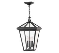 Lampada Da Esterno Lantern Pendente Giardino IP44 Nera 1 Fiamma H 216,7 Cm