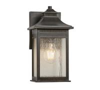 Lampada da esterno Lanterna Lampada da parete Lampada da giardino Bronzo H 28,3 cm Portico IP44