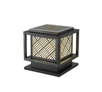 Lampada da Esterno Moderna ed Esclusiva, con palo Solare dimmerabile, Impermeabile, con Cambio di Colore RGB, alimentata ad energia Solare, per Giardino, terrazza, Patio, Adatta a Pali 4x4, 5x5 e