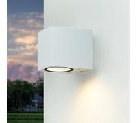 Lampada Da Esterno Moderna IP44 Bianca GU10 In Alluminio Per Parete Cortile Casa