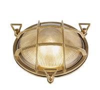 Applique Da Esterno Industrial-Nordico Paratia Ottone 1 Luce E27