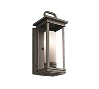 Lampada Da Esterno OWEN In Vetro Opale E Metallo IP44 Design Vintage Decorativa
