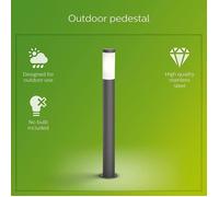 Lampada da esterno PHILIPS UTRECHT - Antracite - 20W - Resistente alle intemperie - Nouvo