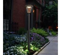 Lampada da esterno, piantana, piantana, giardino, piedistallo in alluminio luce esterna, plastica pressofusa, IP44, 1x LED 7W 360Lm bianco caldo, PxH 16,5x110 cm