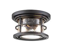 Lampada Da Esterno Rotonda B: 25,4 Cm IP44 Nera 2x E27 Luce Ingresso Terrazza