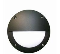 Lampada Da Esterno Rotonda In Alluminio Nera Ø15Cm IP54 GX53 Per Parete Casa