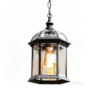Lampada da esterno rustica a sospensione,con metallo catene sospensione plafoniere,E27 230V lampada da esterno plafoniera a soffitto cortile illuminazione giardino portico corridoio villa Gazebo luce