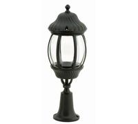 Lampada Da Esterno Rustica Con Base 58Cm Impermeabile Nera In Alluminio E27