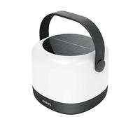 Philips Alula, luce solare portatile, variazione di colore 3000K e RGB, cavo di ricarica USB, IP44, bianco e nero
