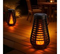 Lampada Da Esterno Solare Con Effetto Fiamma Lampada A Sospensione Set Di 2 LED