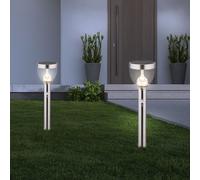 Lampada Da Esterno Solare Con Sensore Di Movimento LED Con Picchetto In Argento