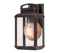 Lampada Da Esterno Vintage HOWARD In Metallo Marrone Per Porta D'Ingresso IP44