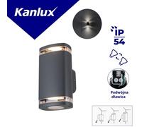 Lampada da facciata W EL 2GU10 G 2xmax 10W IP54 ZEVI 38887