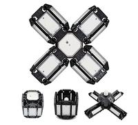 Lampada da Garage a Led, luce del garage, circolina led plafoniera a laboratorio a led regolabile, illuminazione 6000k E26/E27 con multipli pannelli regolabili 18000 LM, cantina del workshop,P10