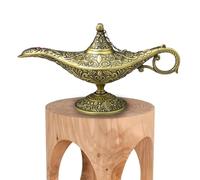 Lampada da genio magico, vaso da collezione arabo, stile classico , accessorio di scena decorativo raro per la camera degli adolescenti, regalo di Natale, regalo, ornamento, scaffale per la