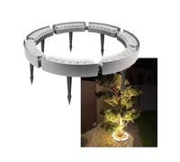 Lampada da Giardino a LED, Anello Luminoso a LED Regolabile per Alberi e Piante, faretto Impermeabile IP65, 7 luci a Colori Caldi, Lampada da Esterno per Tronco d'albero per Giardino e Parco