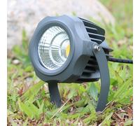 Lampada da Giardino a LED, faretto a LED Regolabile e Impermeabile IP65 - Luci da Giardino Rotonde COB, luci interrate per Alberi, perfette per la pubblicità su muri e l'illuminazione di ins
