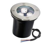 Lampada da Giardino a LED, faretto da Incasso per Esterni da 3W - Lampada da Terra a LED Impermeabile IP65 - Lampada da Terra in Alluminio e Vetro temperato per Giardino, vialetto - Cambio c