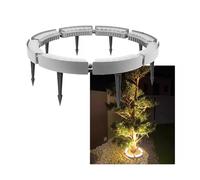 Lampada da Giardino a LED, Illuminazione Esterna a LED, faretto Impermeabile IP65 per Alberi e Piante, Lampada ad Anello Regolabile per Tronco d'albero, 8 luci, Decorazione per Giardini e pa
