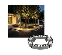 Lampada da Giardino a LED, Illuminazione Esterna a LED per Palme - 4 Teste, 48 W, IP65, Impermeabile, in Alluminio pressofuso, 110 V, Ideale per Decorare Giardini e Cortili, Perfetta per l'i