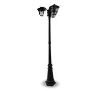 LAMPADA DA GIARDINO A TERRA 3 ATTACHI E27 CON PALO VT-740-LED7063 V-TAC