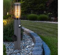 Luce per Esterni Lampada Sensore di Movimento 2x Presa Lampione Antracite Rauch [EEK: Non valutato]