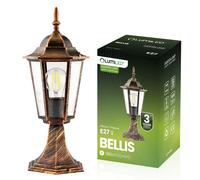 Lampada da giardino esterna E27 PALO LANTERNA 39cm Patina BELLIS LUMILED