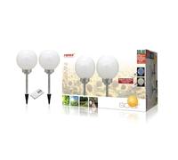 LAMPADA DA GIARDINO ESTERNA LUCE LED SOLARE RGB 4,8 W 2 PEZZI CON TELECOMANDO