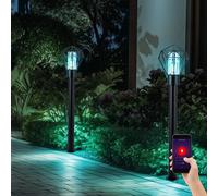 Piantana Esterni Lampione Smart LED Regolatore Luce Del Giorno Google Alexa 2er [EEK: F]
